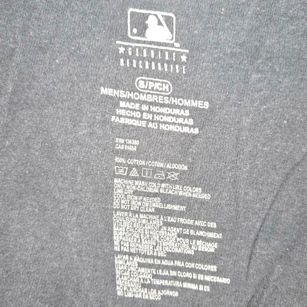 Houston Astros MLB T-Shirt Mens Sz S Cotton Navy Short Sleeve - Picture 4 of 4